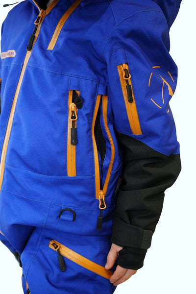 W25 - KIDS MONOSUIT BLUE AND BLACK INSULATED