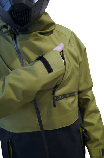 W25 - JACKET GREEN AND BLACK NON INSULATED
