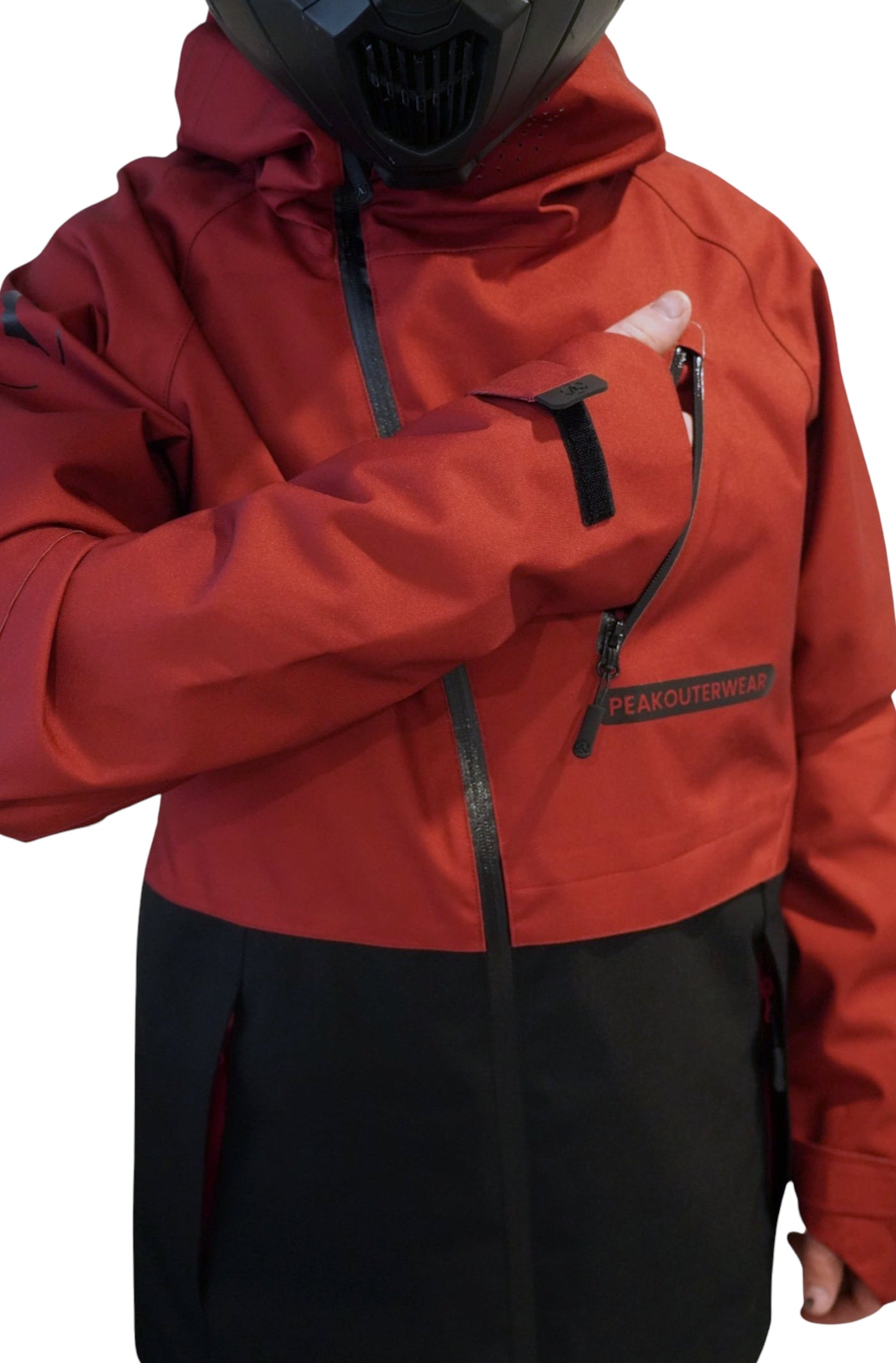 W25 - JACKET RED AND BLACK NON INSULATED