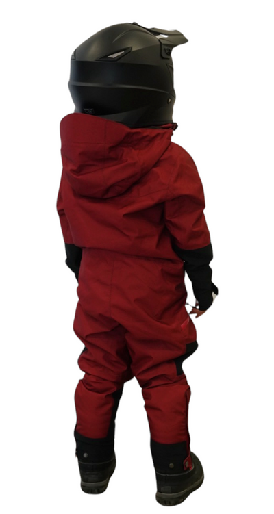 W25 - KIDS MONOSUIT RED AND BLACK INSULATED
