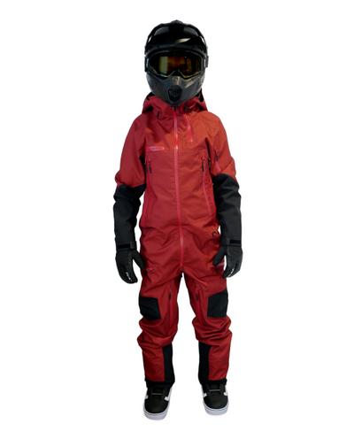 W25 - MONOSUIT RED AND BLACK NON INSULATED