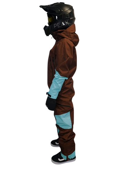 W25 - MONOSUIT BROWN AND TURQUOISE INSULATED