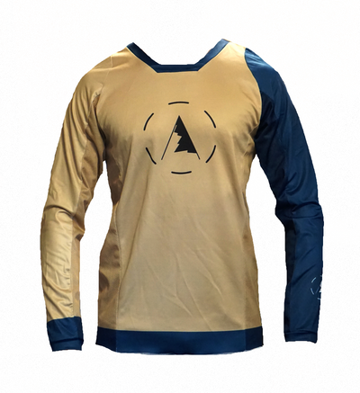 Jersey Mx 22 - Beige and Navy Blue