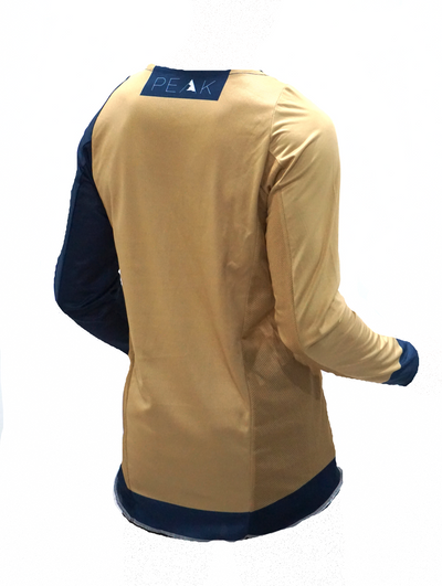 Jersey Mx 22 - Beige and Navy Blue