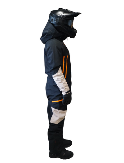 W24 MONOSUIT - BLACK AND BEIGE INSULATED