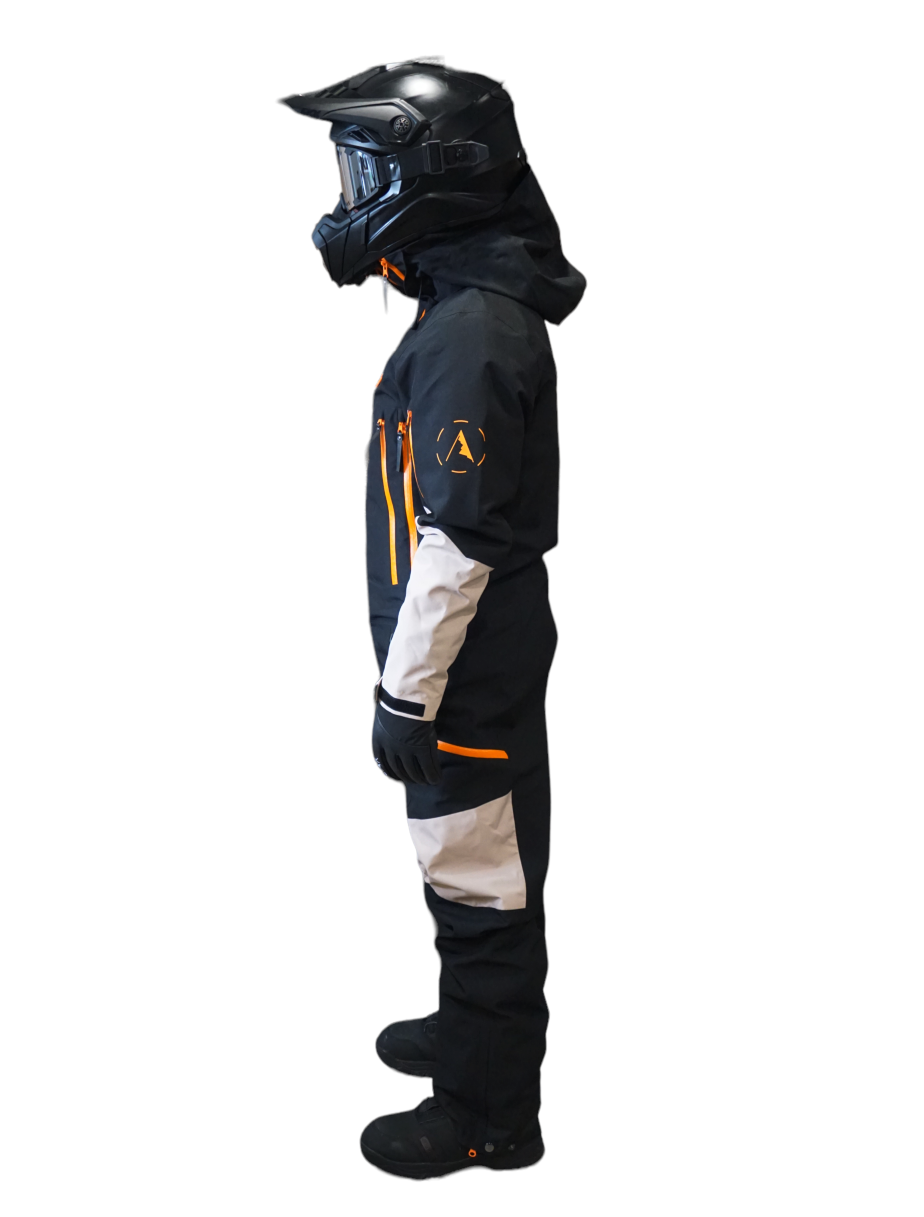 W24 MONOSUIT - BLACK AND BEIGE INSULATED