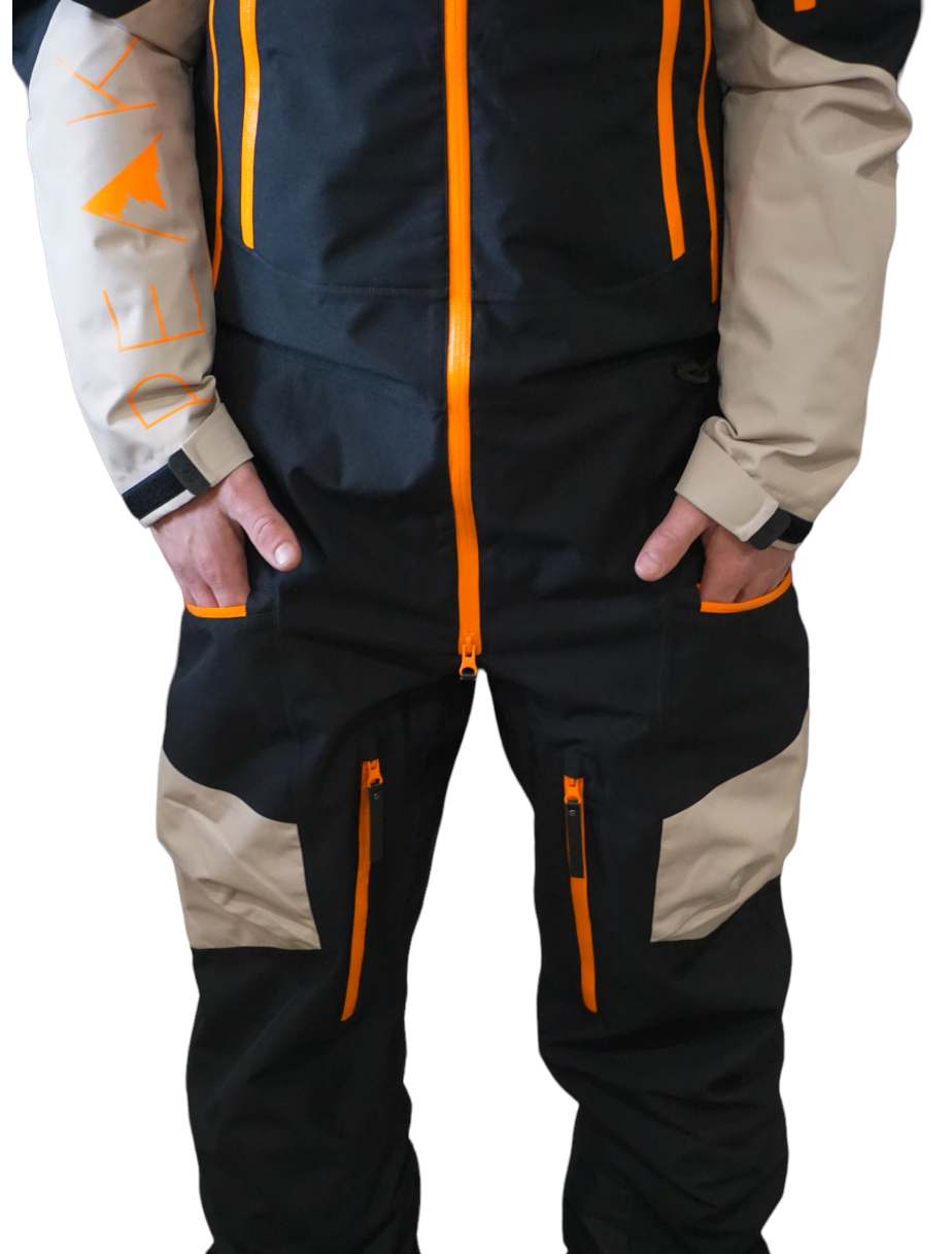 W24 MONOSUIT - BLACK AND BEIGE NON INSULATED