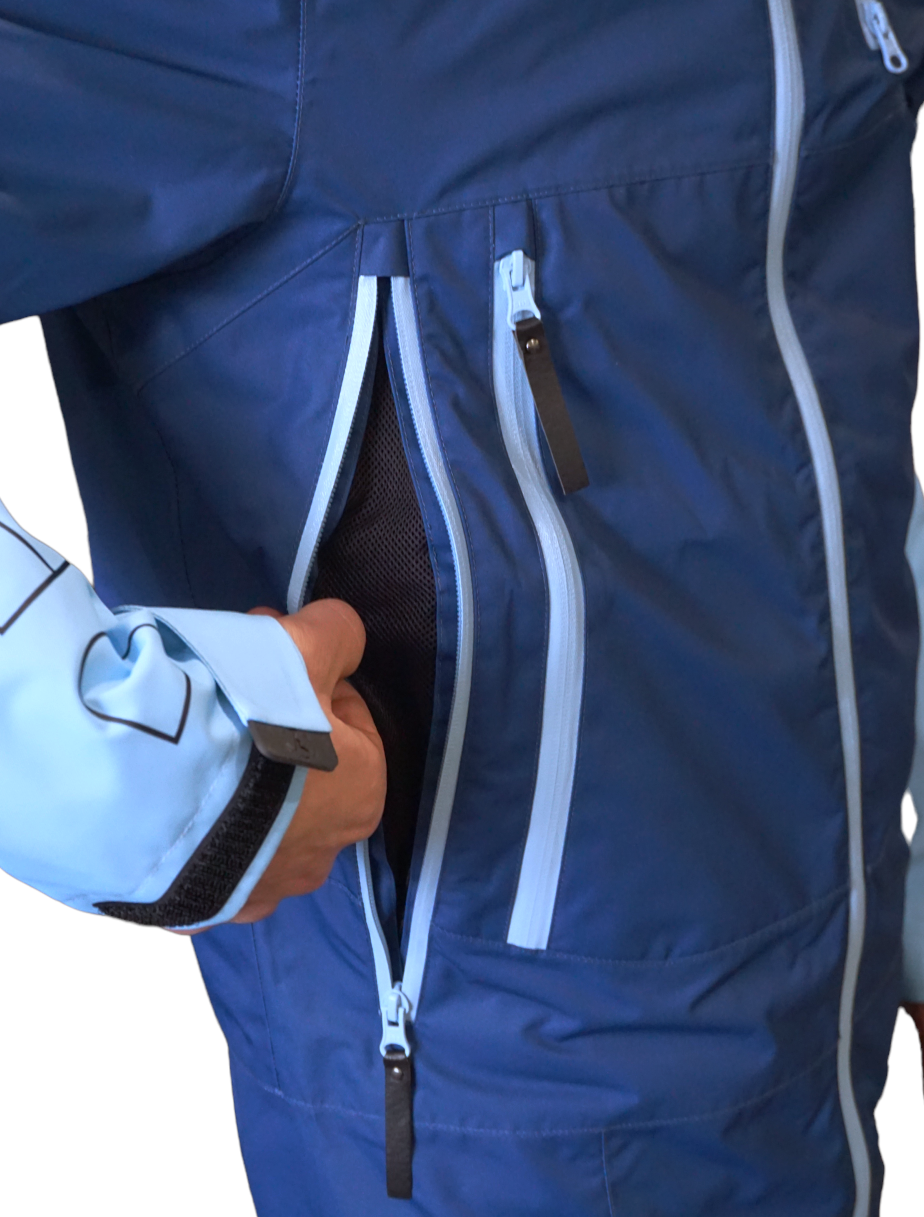 W24 MONOSUIT - NAVY AND BABY BLUE INSULATED