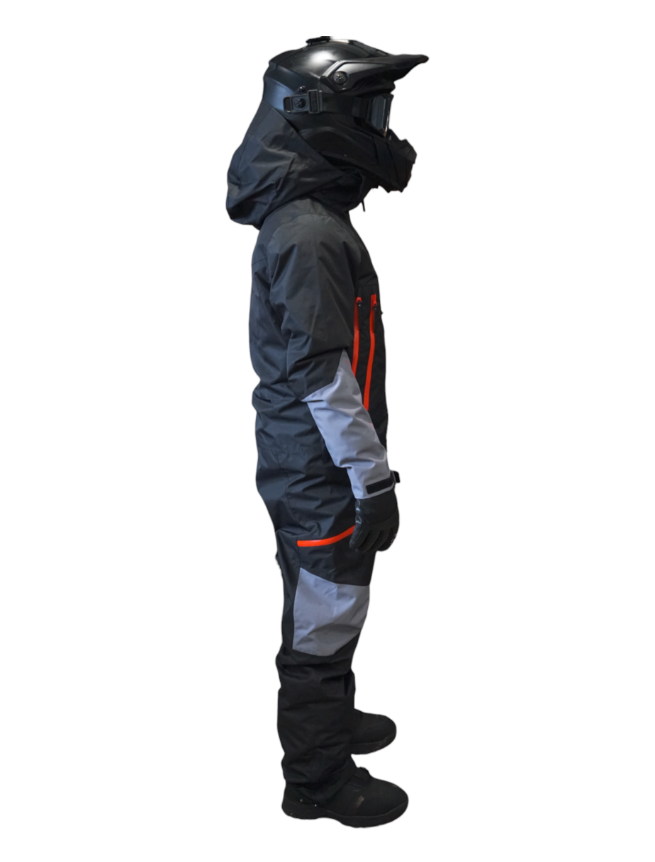W24 MONOSUIT - BLACK AND GREY NON INSULATED