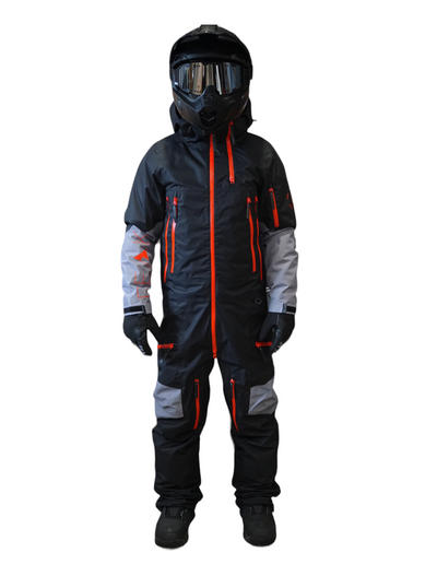 W24 MONOSUIT - BLACK AND GREY NON INSULATED